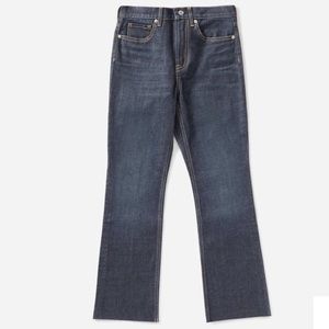 Everlane Dark-wash Kick Crop jeans